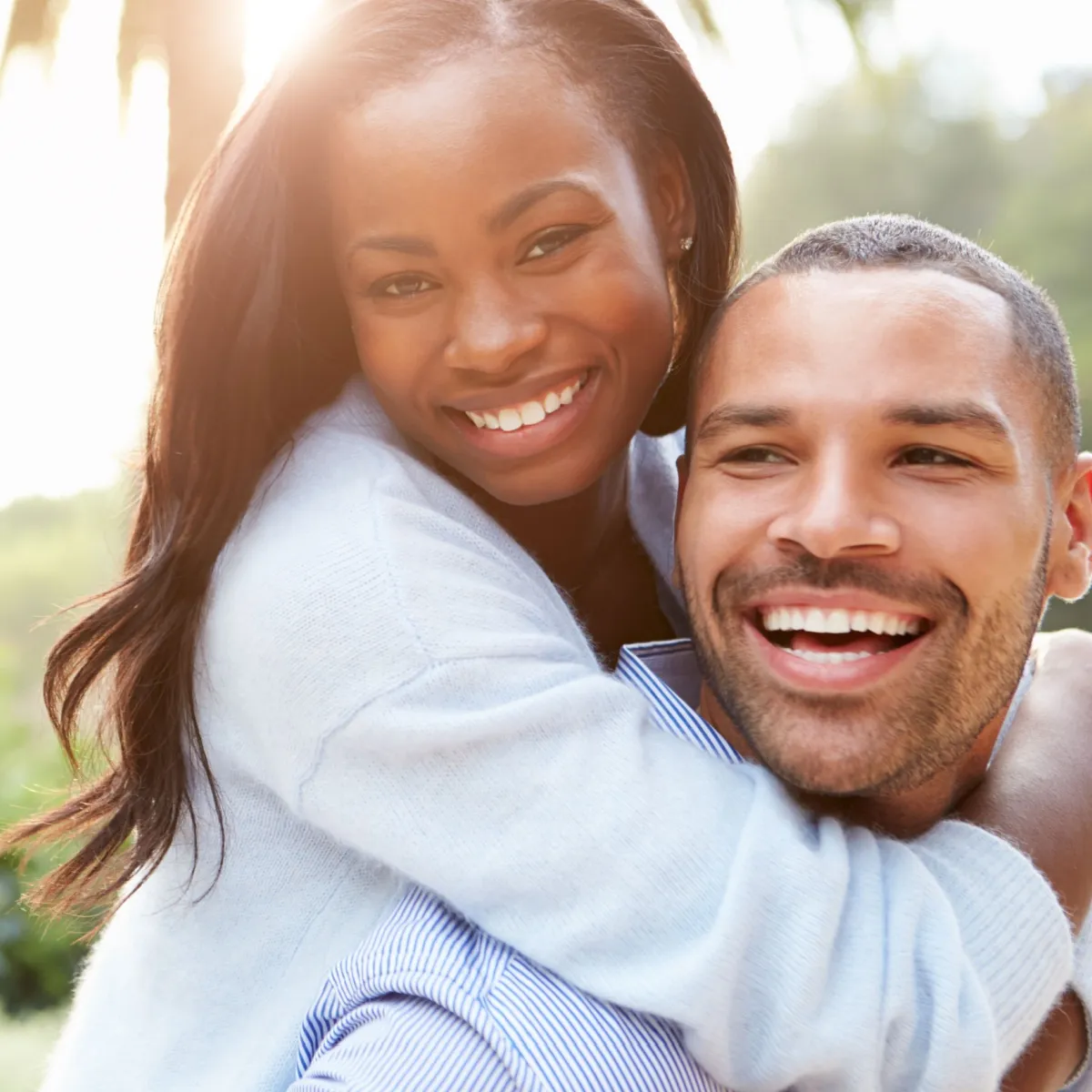 young happy healthy couple