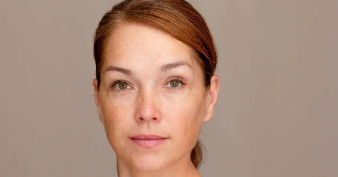 healthy middle aged woman