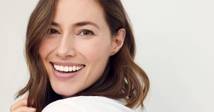 beautiful woman with smooth skin